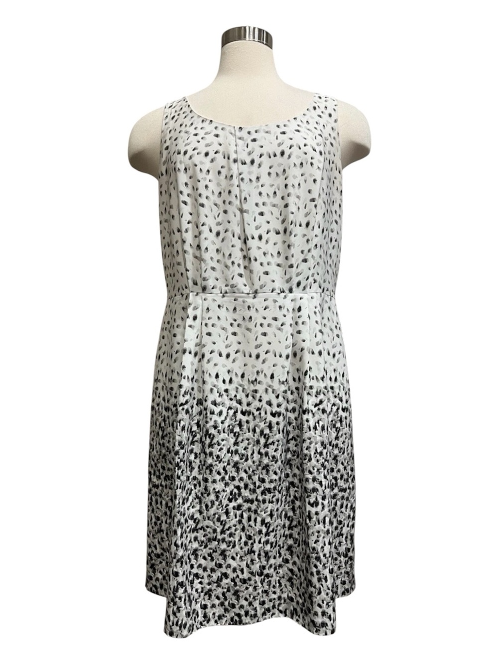 Ann Taylor LOFT Dress Sz 14 Ombre Dots Speckle Confetti Sleeveless